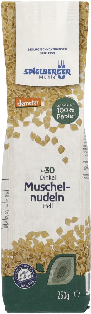 Dinkel Muschelnudeln, hell, demeter 18 x 250 g