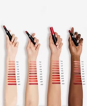 Giorgio Armani Lip Power Long-Lasting Matte Lipstick - 207 Devoted for Women - 0.11 oz Lipstick