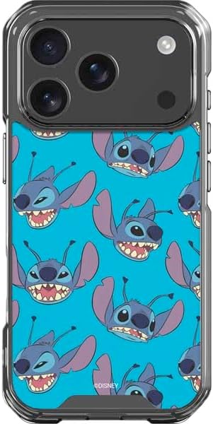 Skinit Clear Phone Case Compatible with iPhone 17 Pro - Officially Licensed Disney Lilo and Stitch Stitch and Scrump Design
