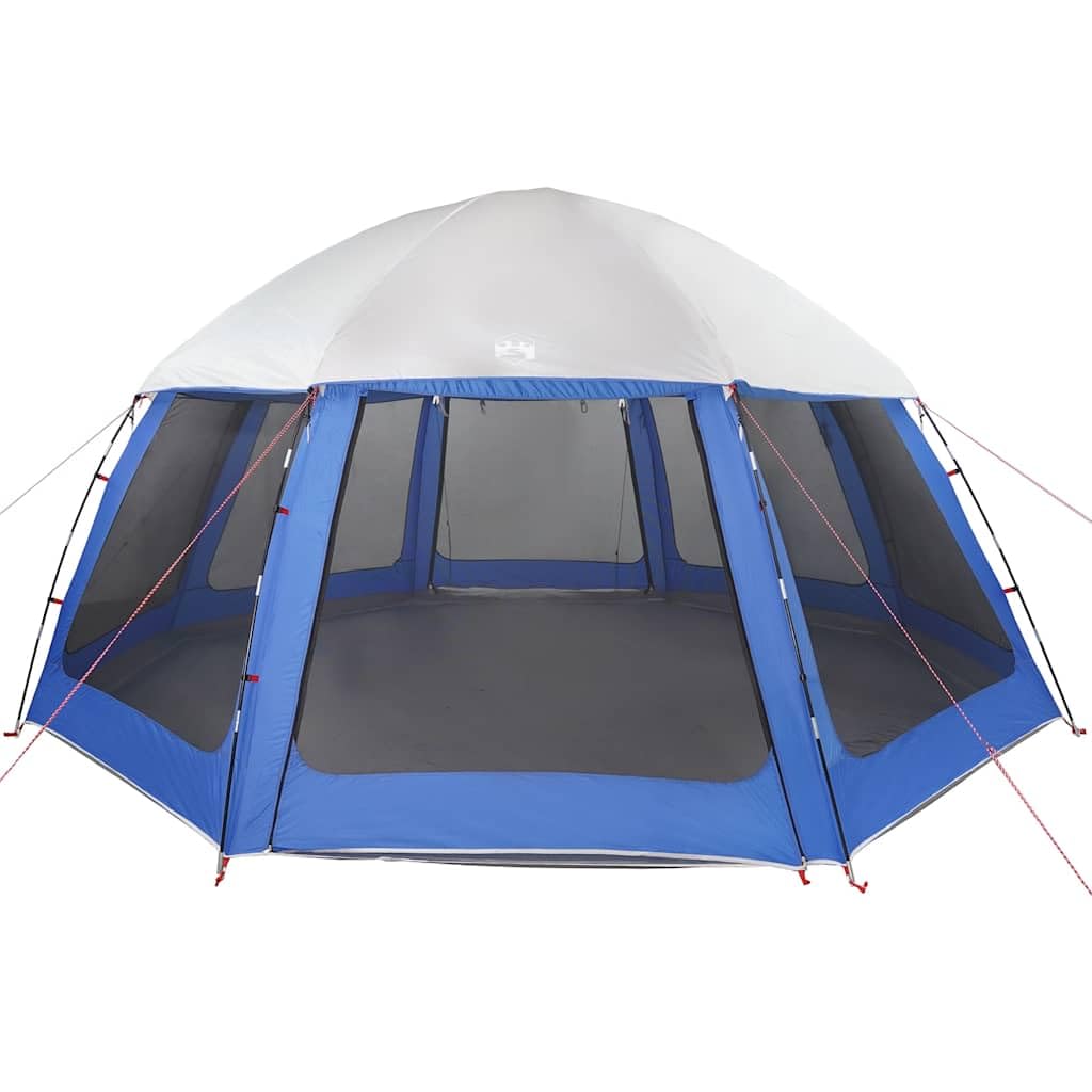 Tente de piscine avec auvent amovible Bleu azur 510 x 510 cm