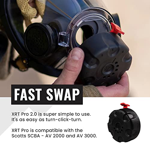 TRAININGMASK - XRT Pro 2.0 Resistance Training Regulator Insert, Firefighter Gear Breathing Masks, Training Masks for Men and Women Responders, Compatible with Scott AV-2000 & AV-3000