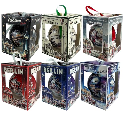 United1871 Berlin Souvenirs, Berlin Weihnachtskugeln (6er Set)...
