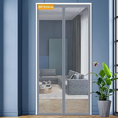 Fly Screens for Doors, Door Fly Screen Net Doors Mesh Magnetic Insect Screen Door 90*210cm Door Screens for Keeping Out Flies Cover
