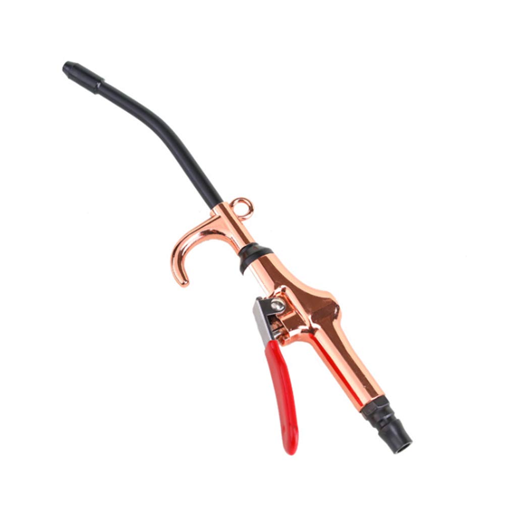 Air Blow Gun,2Pcs Pneumatic Air Duster 290MM Industrial Heavy Duty Air Blow Gun with 360 Degree Swivel Hook Circuit Board Engine Cleaning Tool(Golden)