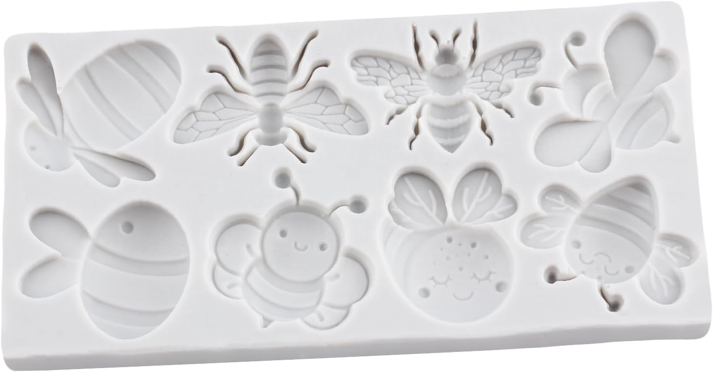 Bumble Bee Polymer Clay Mold Bee Silicone Resin Molds