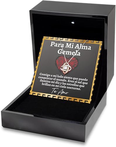 Miniatura 2 de Regalo para mujer mi alma gemela cadena, regalo para mujer, esposa o novia, collar personalizado para un momento especial