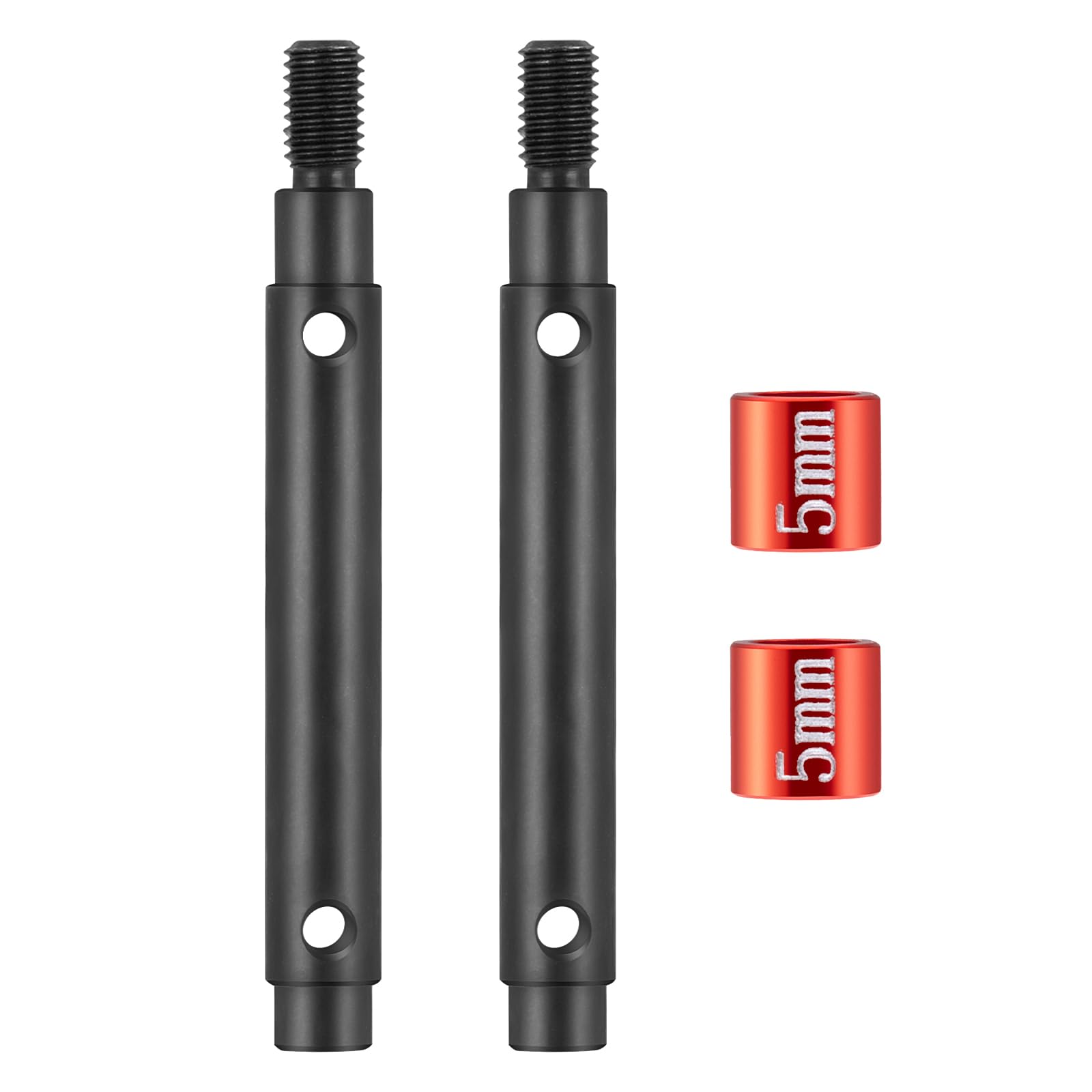 Amazon.com: RCLIONS 1 Set Steel Portal Drive Stub Axles +5mm