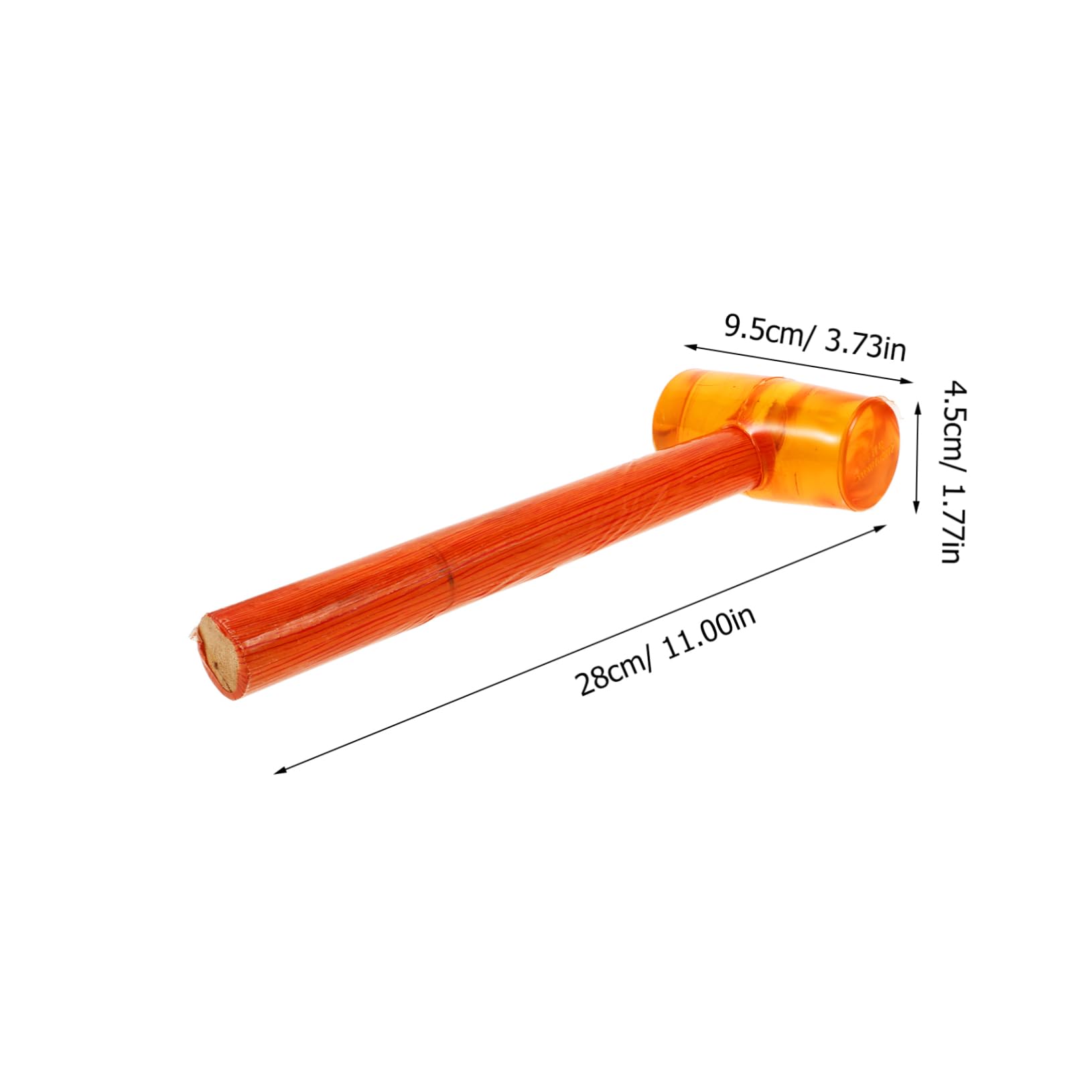 Mikikit Rubber Mallet Lightweight Double Faced Installation Hammer with Handle for Tile Flooring and Woodworking Tasks Non Damaging Tool for Projects and Construction