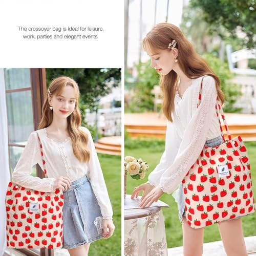 Image of Street27 Korean Canvas Corduroy Tote Bag Casual Work Shoulder Handbags | Multi-Purpose Bag |Sturdy Canvas Bag with Large Capacity | Shopping Bag for Office, College & Daily Use