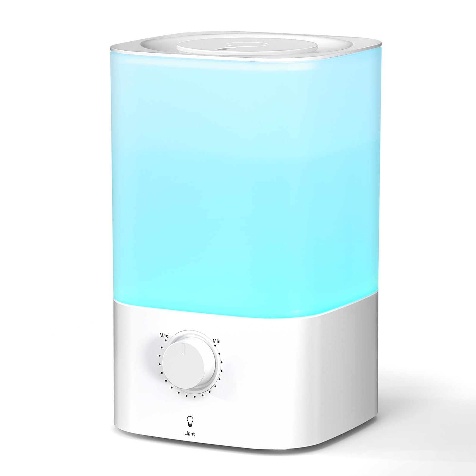 ZAFRO 3 2L Comfort Humidifiers for Bedroom 360 Adjustable Nozzle 7 Color LED Night Light Top Fill Design