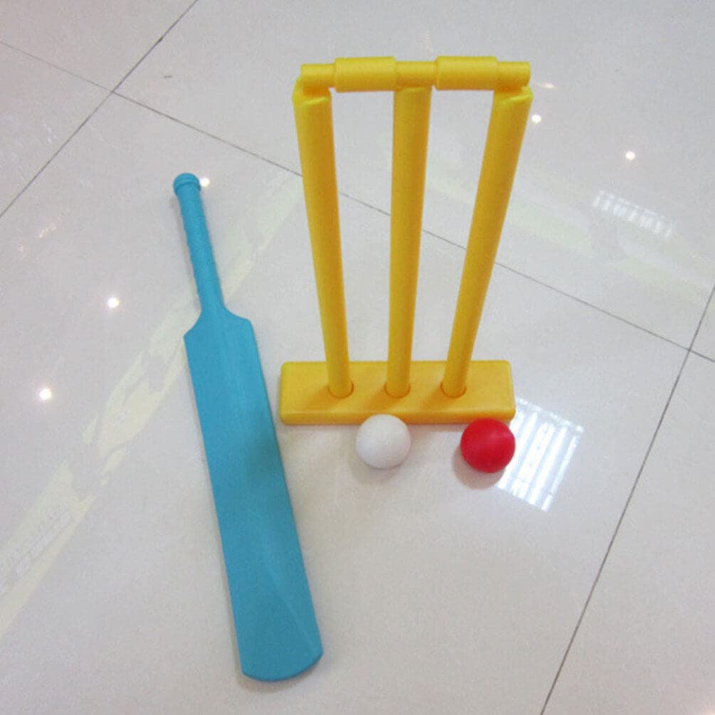 BESTonZON Set da Cricket Gioco Educativo per Ragazza Unisex e Pallina in Robusta Colore per attività Fisiche e Divertimento in Spiaggia