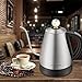 Electric Kettle - Gooseneck Kettle for Pour Over Drip Coffee and Teas, 304 Stainless Steel Kettle, 1.2L Drip Kettle with Variable Temperature Control, Keep Warm, 1000W, By Elechomes