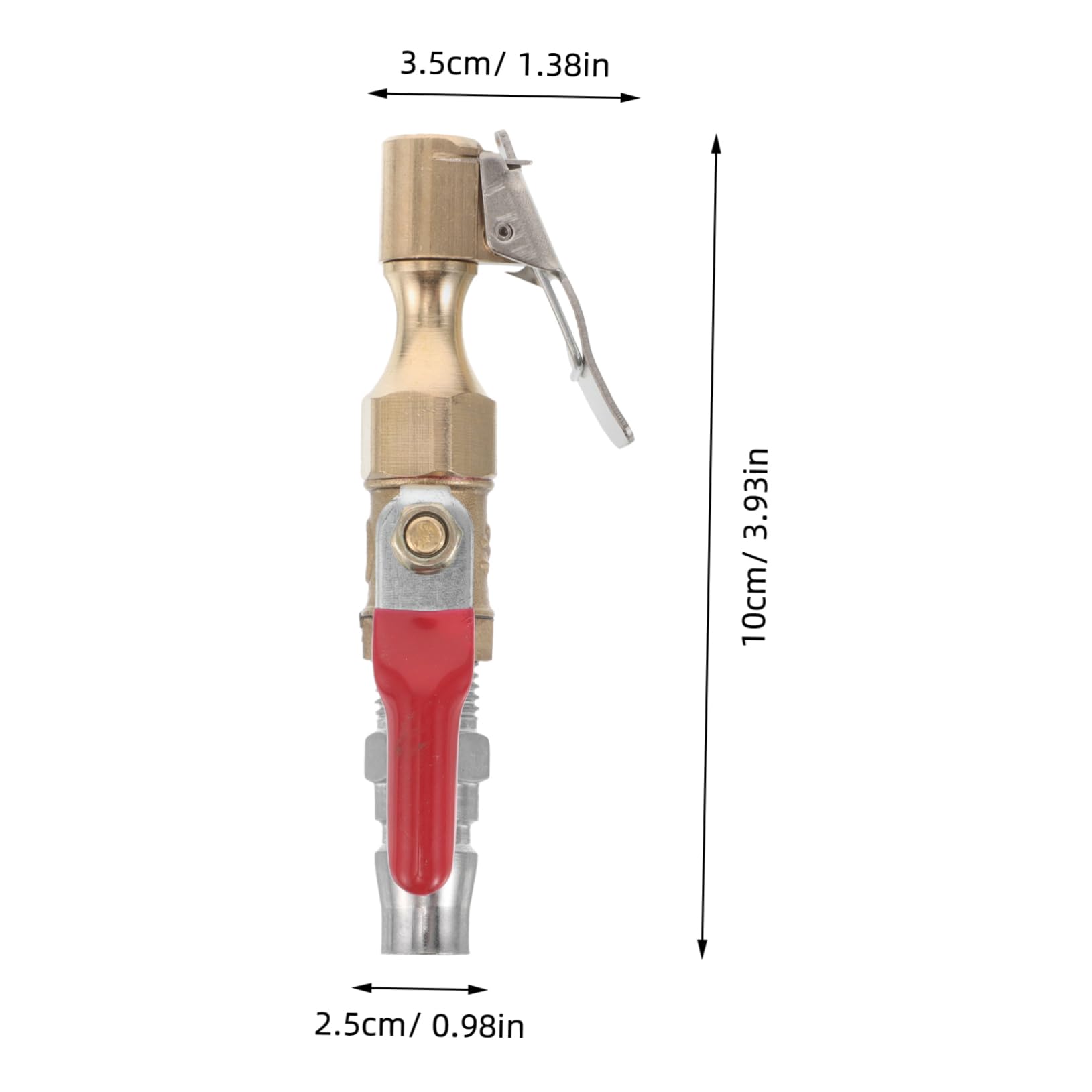 FELTECHELECTR Locking Chuck Car Air Chuck Metal Tire Inflator Air Compressor Attachments Versatile for Vehicles