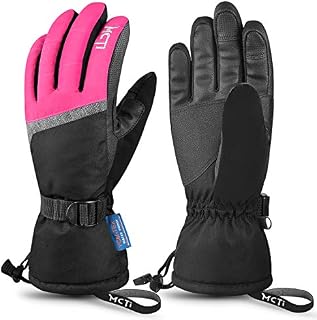 MCTi Ski Gloves,Winter Waterproof Snowboard Snow 3M Thinsulate Warm Touchscreen Cold Weather Women