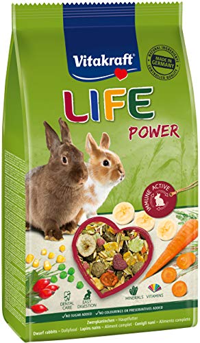 Vitakraft Life Power Lapins Nains en Sachet Fraîcheur 600 g