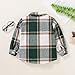 MAMAMI Kids Little Boys Girls Baby Long Sleeve Button Down Red Plaid Flannel Shirt Plaid Girl Boy 1-5T(4-5T, Brown and Green Big Plaid)