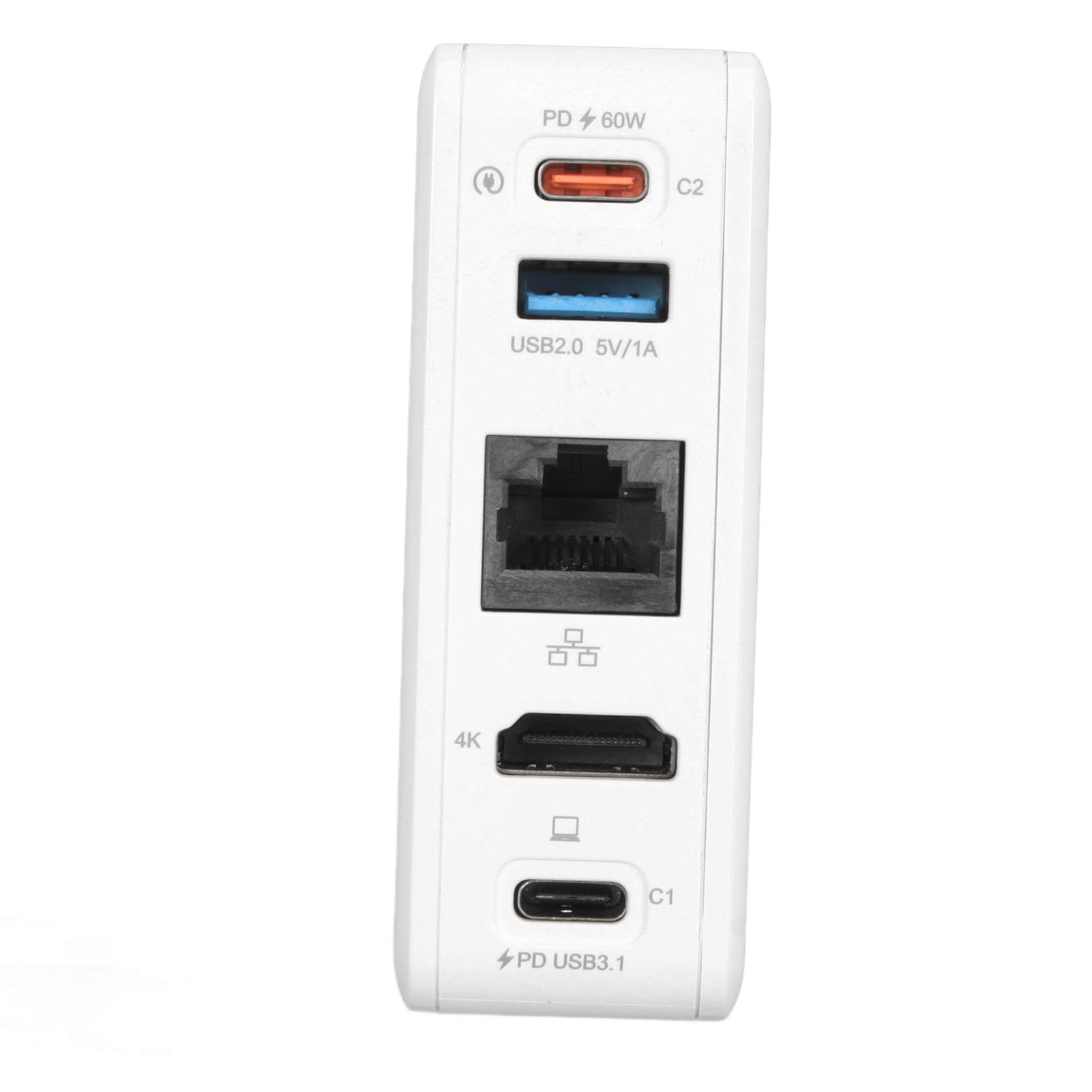 Adaptador de Cargador de Base, Estación de Acoplamiento de TV, Carga Rápida PD65W Plug and Play para Consolas (Enchufe Europeo)