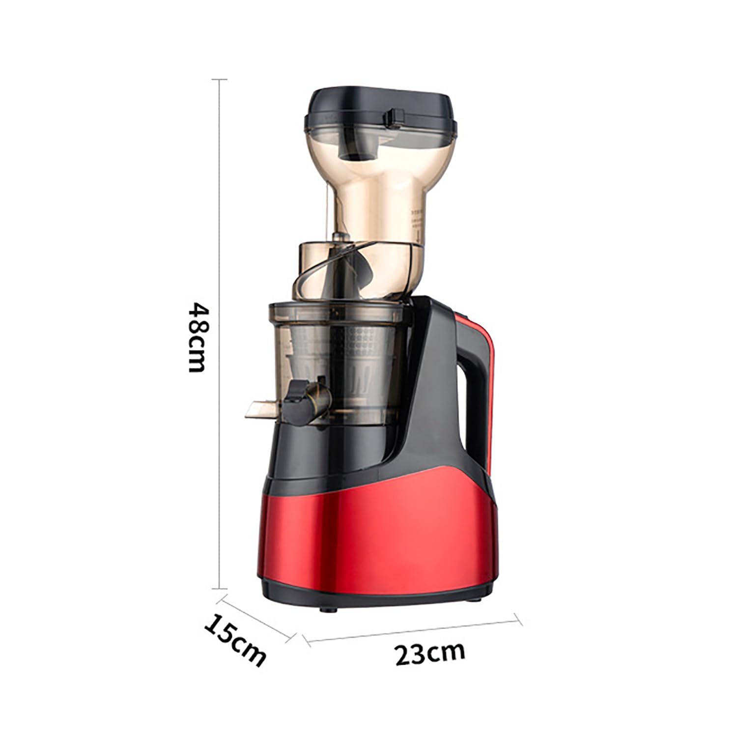 COYEUX Exprimidor eléctrico de 150 W, exprimidor automático de 1 litro, con Bloqueo de Seguridad, Volumen de Funcionamiento de 50 dB, Apto para zumos y zumos de Verduras