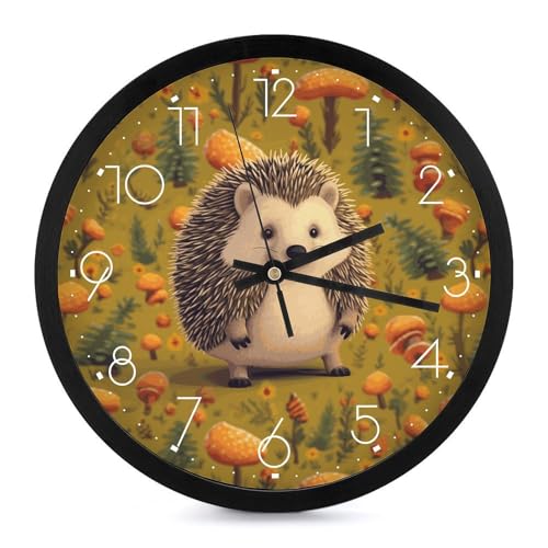 Horloge murale numérique design hérisson idée cadeau déco salon - 2