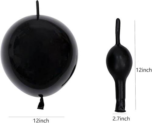 Miniatura 2 de Globos de eslabones dorados nacarados de 12 pulgadas, globos de látex Quick Linkale, 60 piezas para bodas, cumpleaños, Halloween, Navidad,