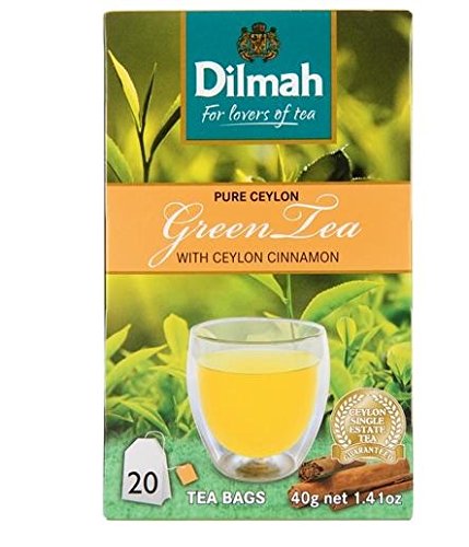 Dilmah Tea, Ceylon Black Tea with Cinnamon, 20-Count Foil Wrapped Tea Bags (Pack of 6) (20 TEA BAGS)