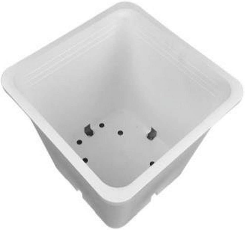 Premium White Square Pot 9 Inch x 9 Inch 10.5 Inch (724594)