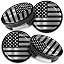 Silver, Black USA Flag CF 13