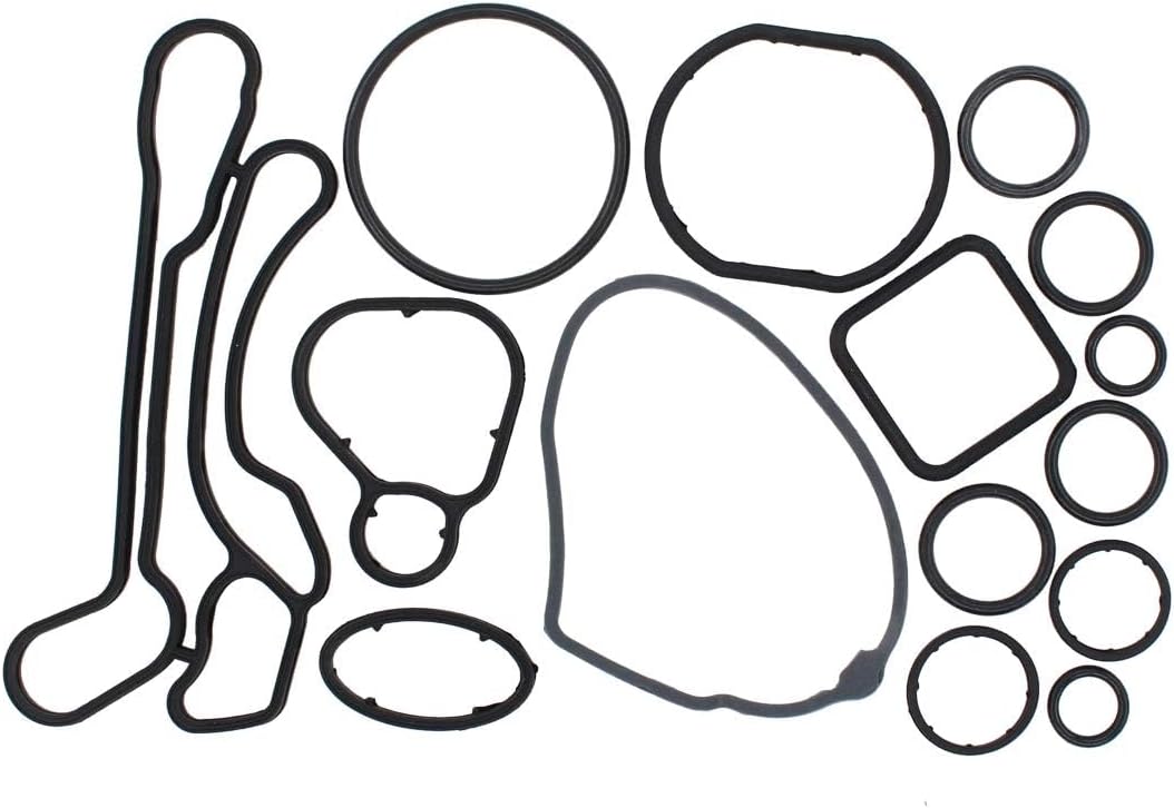 Unifizz Engine Oil Cooler Gasket Seal O-Ring Full Set Kit for Chevrolet Aveo 2009-2011, Cruze 2011-2016,for Sonic 2012-2017,for Pontiac G3 & Wave 2009, Saturn Astra XE & XR 2008-2009