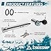 CROSSHIP Heavy Duty Stainless Steel Trailer Hitch Lock, 5/8
