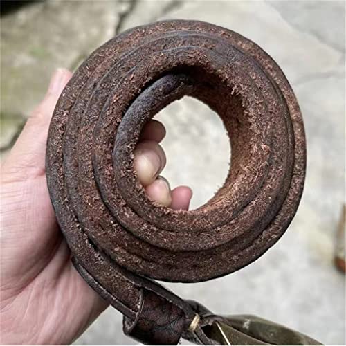 YANYUESHOP Ceinture en Cuir de Peau de Yak rétro Rare et épaisse fabriquée à la Main pour la durabilité (Color : A, Size : 110cm) – vue 7