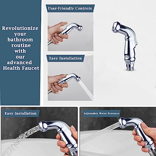 Image of Bathroom Jet Spray For Toilet Ennius Toilet Jet Spray, Jet Spray For Toilet Portable | Shower Hoses Jet Spray For Toilet - For Multiple Tasks | Jet Spray Portable | Toilet Spray Jet - Multipurpose Use