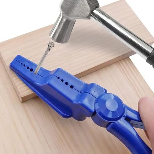 Omninmo Plastic Pliers, Nail Holder For Hammering Home Tool Auxiliary Pliers Finger Protective Nail Guide, Finger Saver For Hammer Nails In Slip Joint Pliers, Woodworking Joint Pliers #TOP1