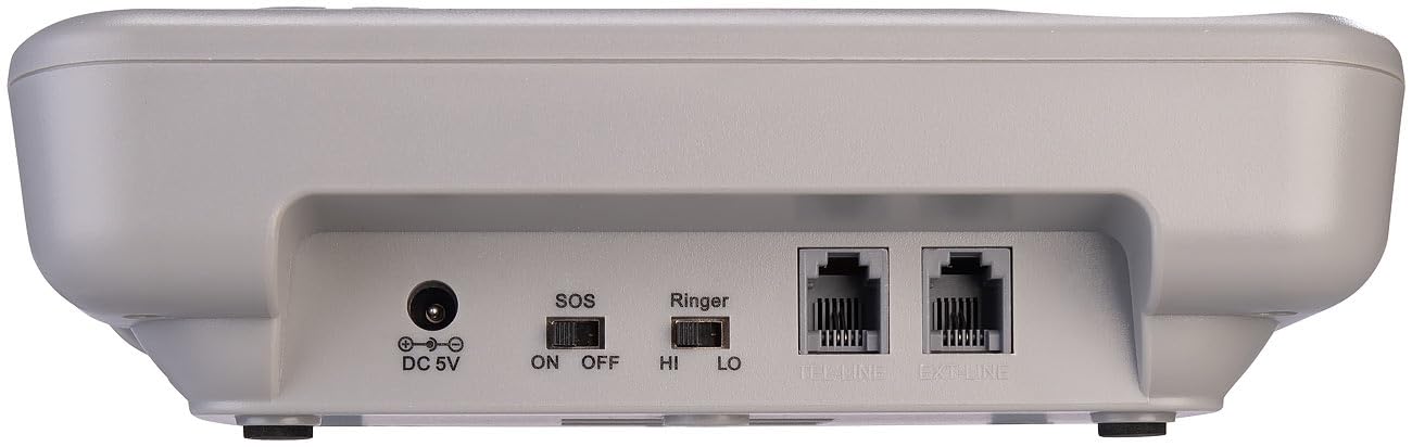 Communications Desktop-Telefon: Senioren-Notruf-Telefon, Funk-SOS-Taster, SOS-Armband, TAE-Adapter (Rentner-Telefon Festnetz, Schreibtisch-Festnetztelefon)