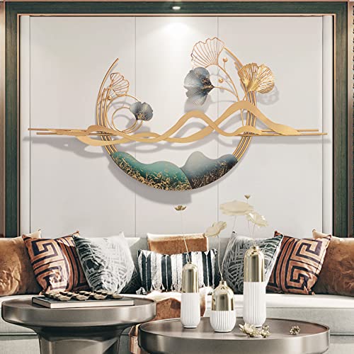 Mroinss 3D Ginkgo Blätter Metall Wand Kunst Dekoration Skulptur Cover