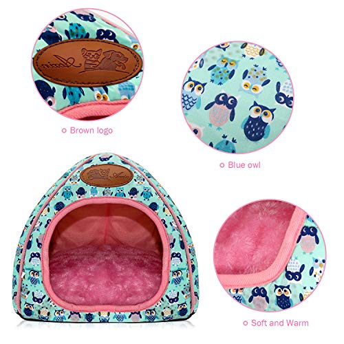 Image of BWOGUE Guinea Pig House Bed Cozy Hamster Cave Large Hideout for Dwarf Rabbits Hedgehog Bearded Dragon Winter Nest Hamster Cage Accessories