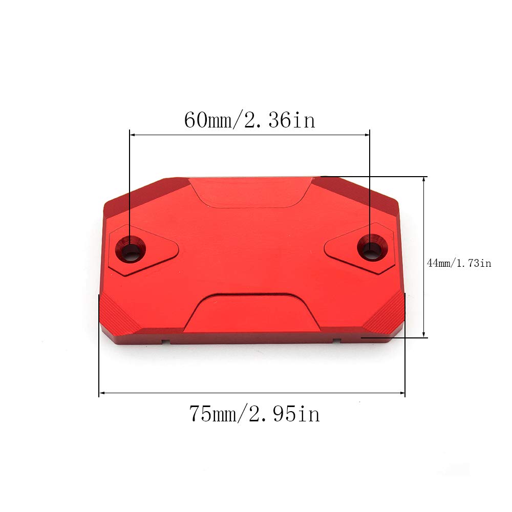 Motorcycle CNC Aluminum Master Cylinder Front Brake Reservoir Fluid Cap Cover Compatible with Benelli BN650 BN600 BJ600 TNT600 All Years