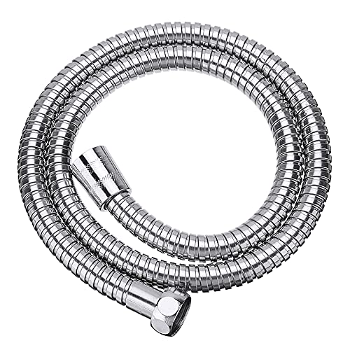 Austausch des Duschschlauchs, Edelstahl-Brauseschlauch, Handbrause, flexibler Brauseschlauch, 1 m/1,5 m/2 m, einfacher DIY-Austausch(1M)