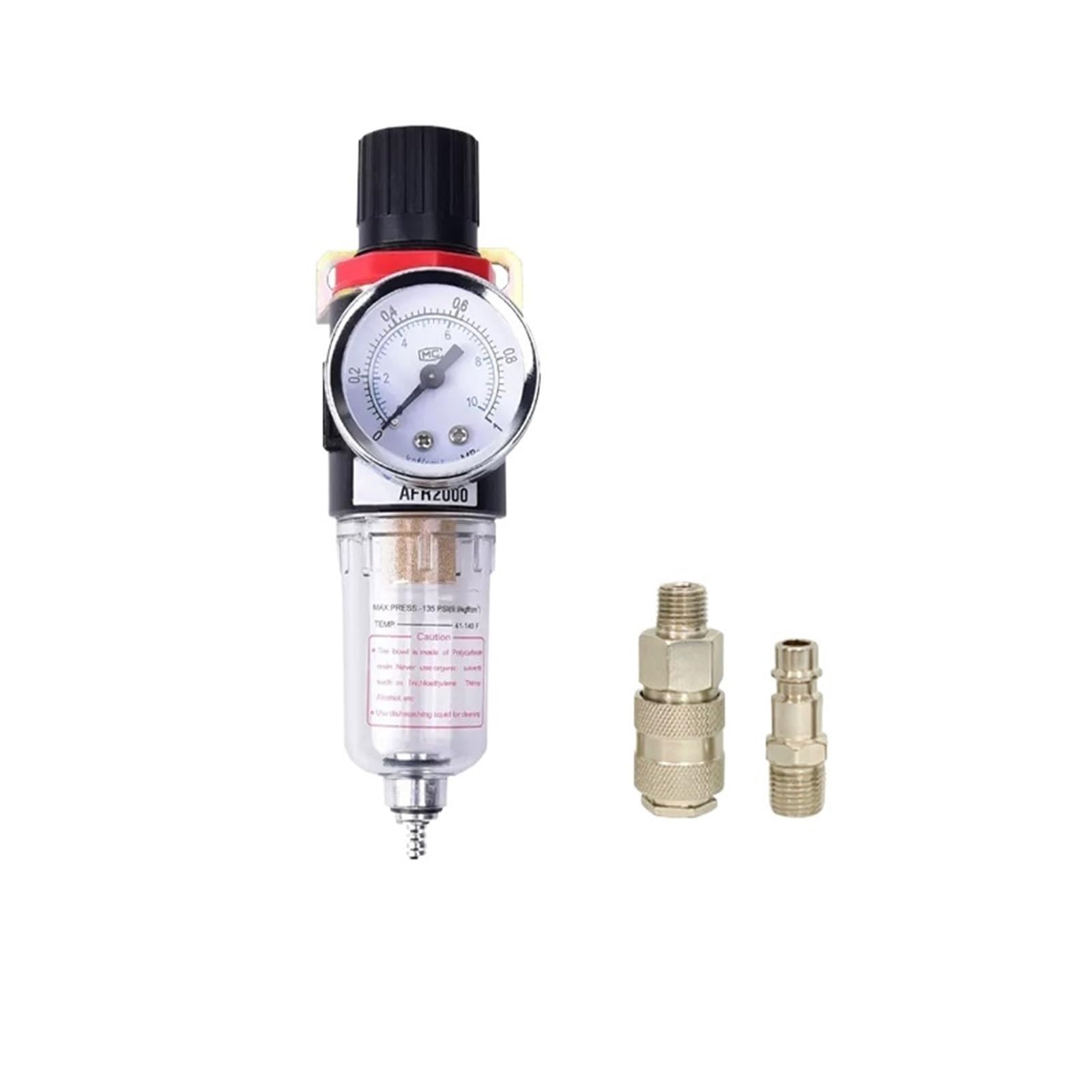 AYNRJKKX AFR2000 Pneumatic Filter 1/4 Air Compressor Moisture Separator Pressure Regulator(AFR2000-EU)