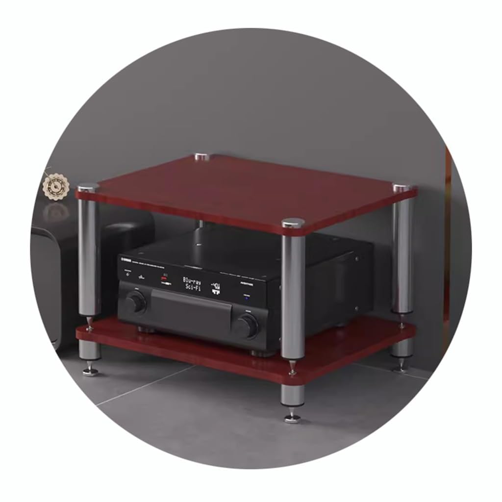 Rack de audio de alta fidelidad con acabado robusto de 2 a 4 niveles