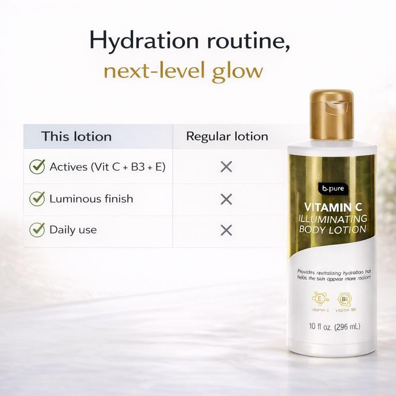 Amazon.com : b.pure Vitamin C Body Lotion (2 EA 8 oz) : Beauty