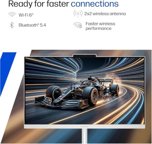 Image of HP 24 inch OmniStudio All-in-One Desktop Computer, 16GB DDR5 RAM, 640GB Storage