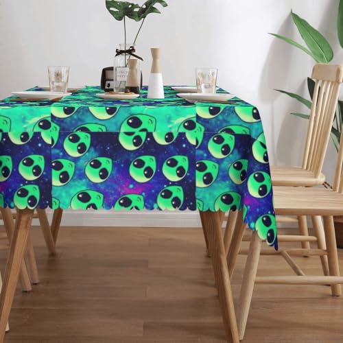 Nappe extraterrestres verts lavable pour protéger la table des dîners et fêtes - 4