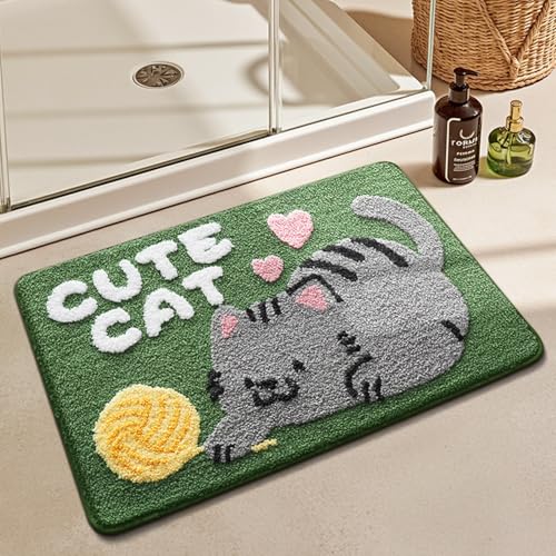 ORRMALL バスマット 80×50cm お風呂マット 速乾 洗える 抗菌防臭 大判 ソフト おしゃれ マイクロファイバー タオル地 安い 厚手 ORYSD33A