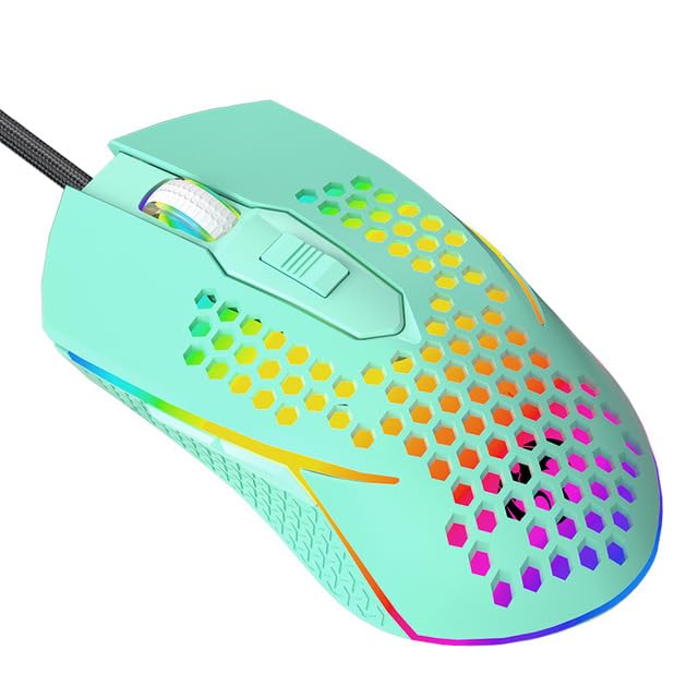 Delux M700 gaming mouse showcasing its RGB lighting and ergonomic design.