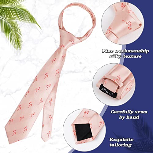 Image of Alizeal Mens 3.15'' Gradient Novelty Pattern Tie Set with Pocket Square Casual Color Tie Set