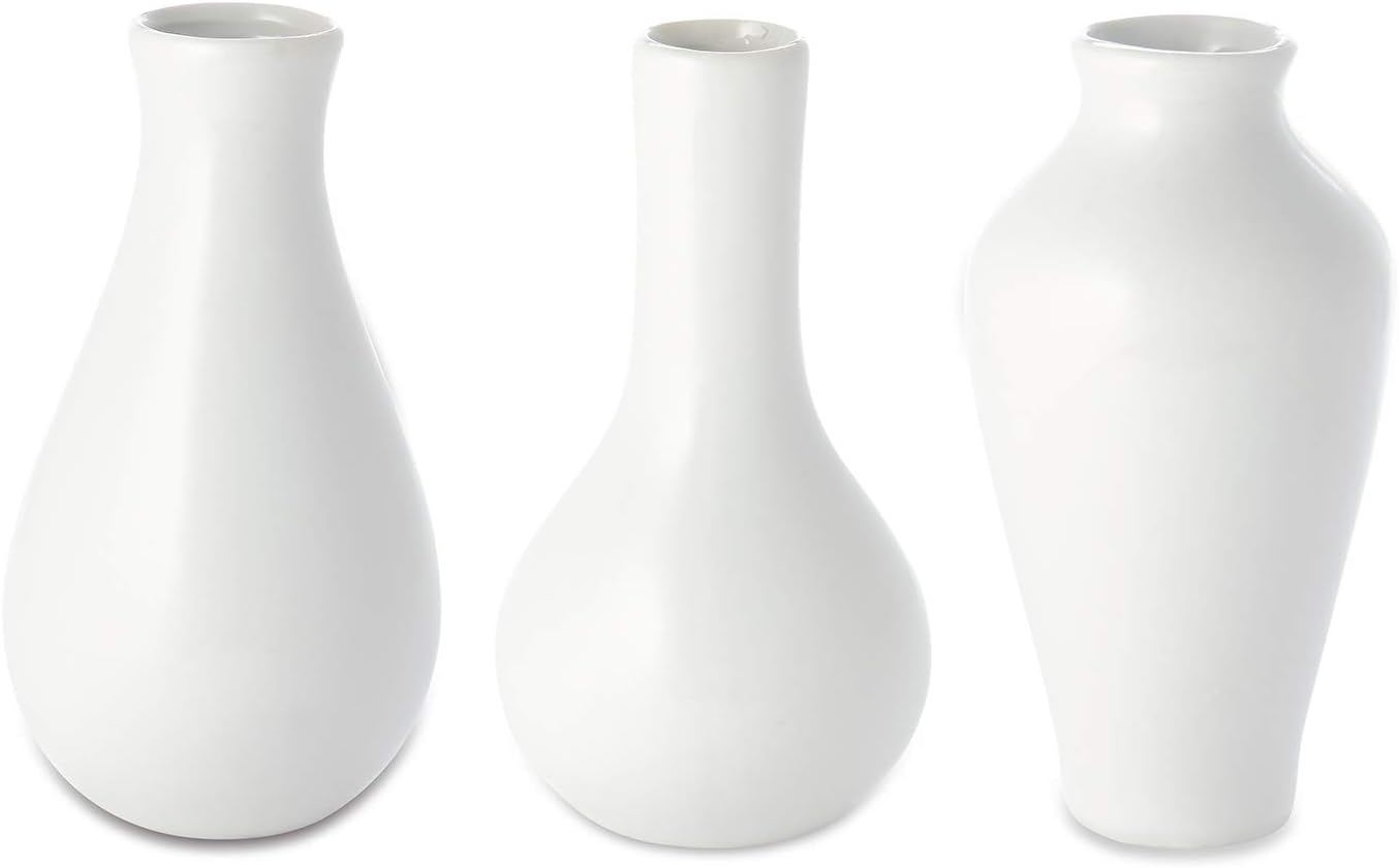 MindWare Paint Your Own Porcelain Vases & Bowls Kids Painting Kit Set of 2 - Porcelain Paint Kit with Art Supplies - Includes 3 Bowls, 3 Vases, 24 Paints, 2 Paintbrushes and Painting Guides - Ages 8+