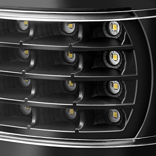 AKKON - For [Black - C-Shape Full LED Style] 1999-2002 Chevy Silverado | 1999-2003 GMC Sierra Taillights Pair Left+Right