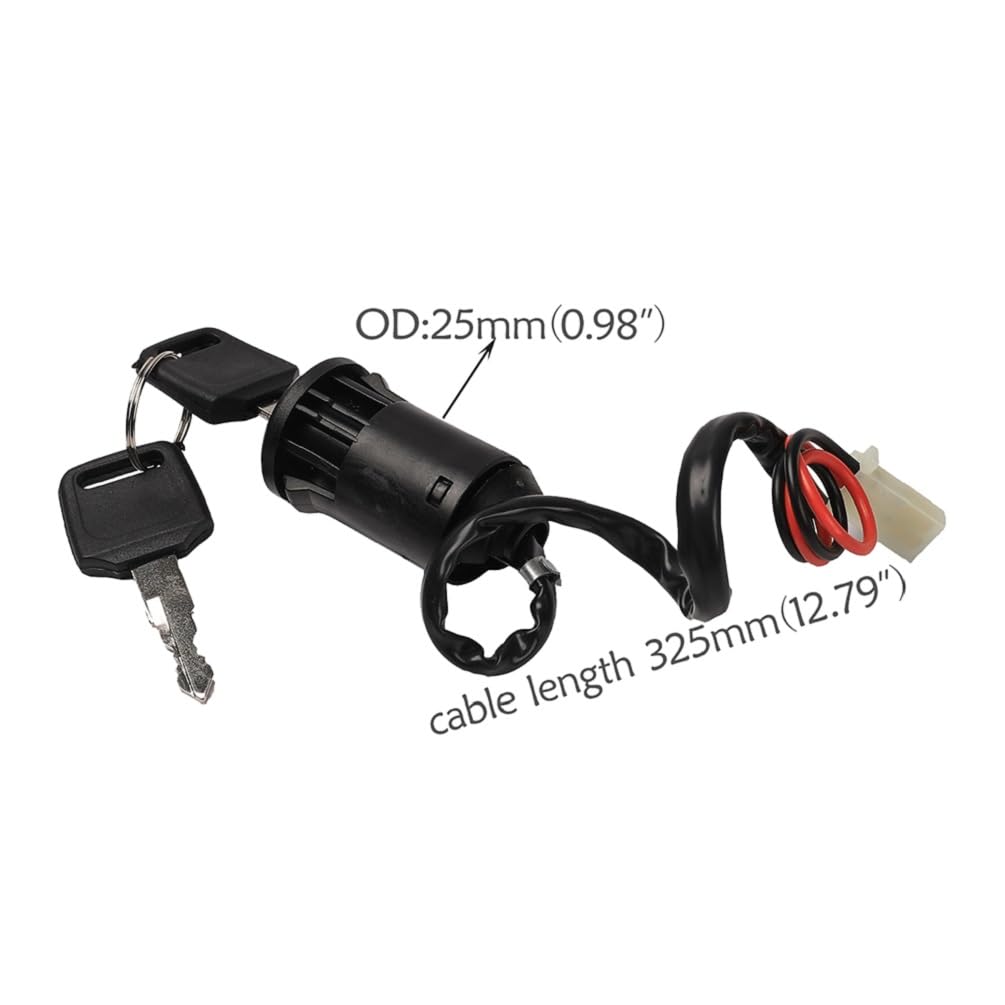 DC 36V 800W Brush Motor Controller Scooter 7/8" 22mm Keylock Thumb Thottle Ignition Key Switch for Electric Dirt Bike Scooter E Bike Go Kart ATV UTV Drift Trike Golf Cart Quad Buggy Dune Moped Mower