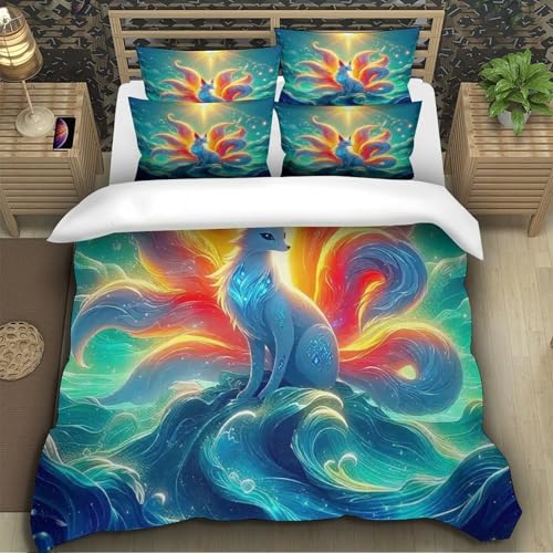 Parure de lit 135x200 microfibre avec fermeture éclair cachée