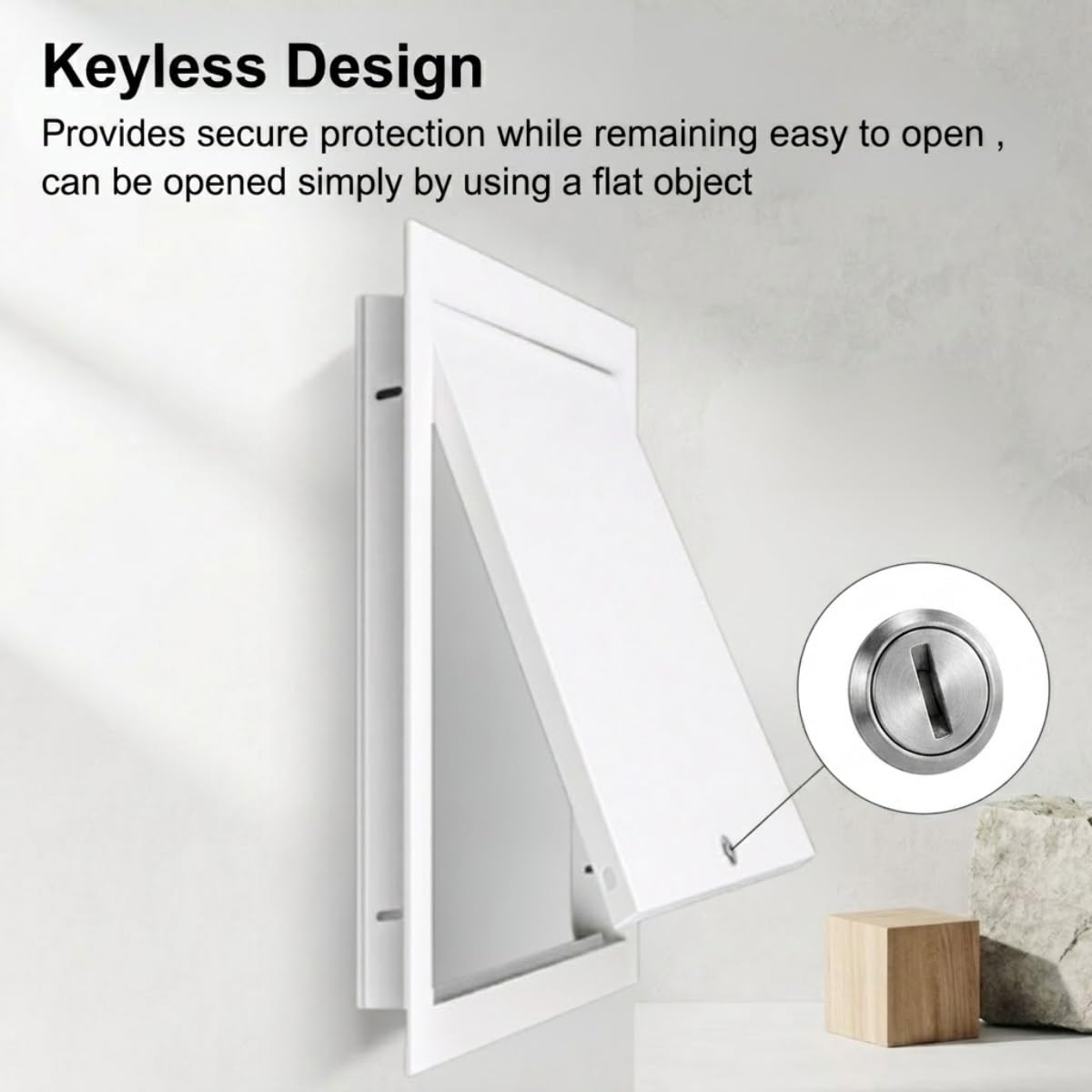 Panel de Acceso para Placas de Yeso Laminado de 300x300, 400x400, 500x500 y 600x600 mm, trampilla de inspección de Techo metálica con Cerradura, Tapa para Orificio de Pared de Puerta de acce
